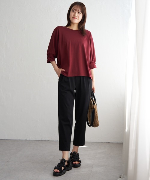 ikka（イッカ） tシャツ 「接触冷感」冷感ツイストドルマンプル