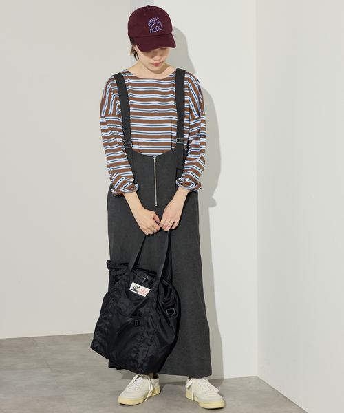 SLOBE IENA ワンピース アイラインフロントジップジャンパー