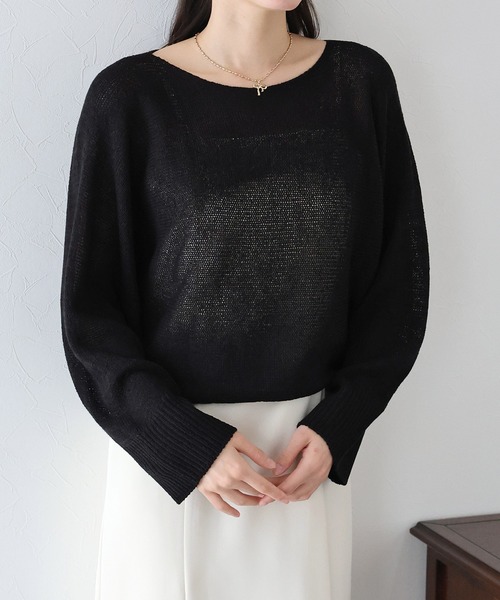 「BLUEEAST」 ドルマンスリーブニット MEDIUM ピンク レディース_画像4