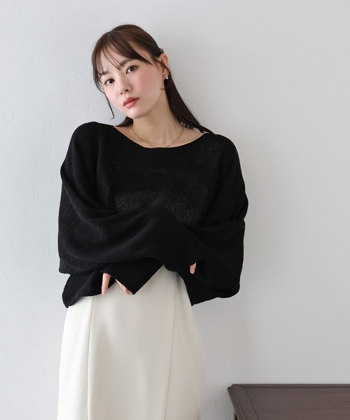 「BLUEEAST」 ドルマンスリーブニット MEDIUM ピンク レディース_画像6