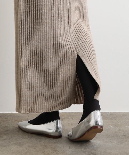 「Adam et Rope' Le Magasin」 ニットスカート FREE ネイビー レディース_画像3