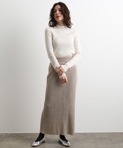 「Adam et Rope' Le Magasin」 ニットスカート FREE ネイビー レディース_画像8