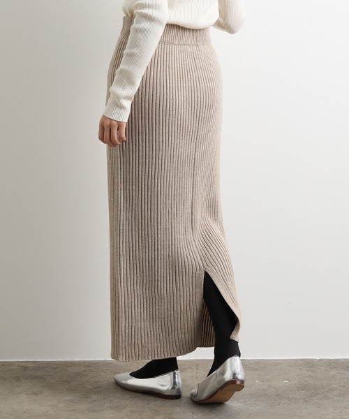 「Adam et Rope' Le Magasin」 ニットスカート FREE ネイビー レディース_画像9