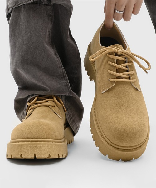 CALIFORNIA OUTFITTERS ブーツ 6D9 厚底ソール スエードライク ワーク