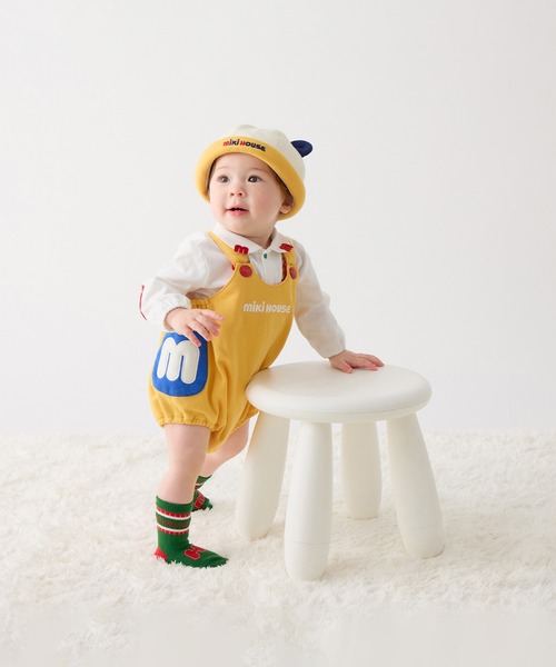 MIKI HOUSE（ミキハウス） ブラウス シャツ ロゴ長袖ブラウス キッズ