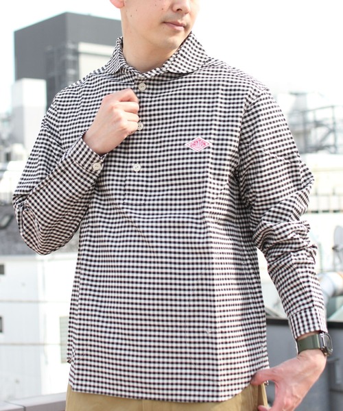 まな様　　　　　DANTON 　メンズ 長袖シャツ DANTON ダントン モールスキン ワークシャツ 長袖｜BORN FREE