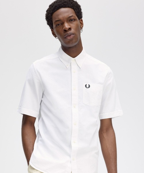 FRED PERRY 半袖シャツ UKサイズM FRED PERRY フレッドペリー 半袖 シャツ Oxford Short Sleeve