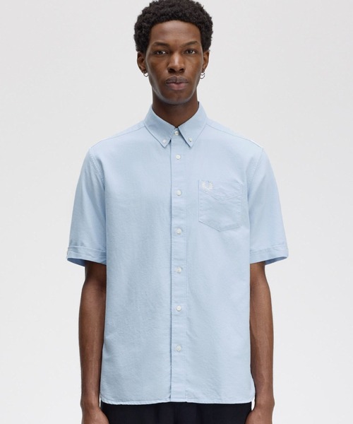 Fred Perryホワイト 半袖シャツ FRED PERRY 「FRED PERRY」 半袖シャツ S ホワイト メンズ