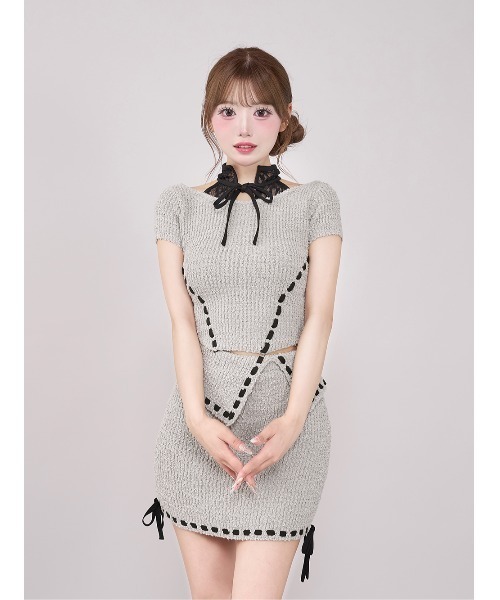 Darich（ダーリッチ） セットアップ ステッチデザインニット