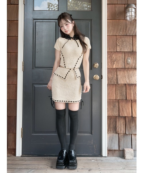 Darich（ダーリッチ） セットアップ ステッチデザインニット