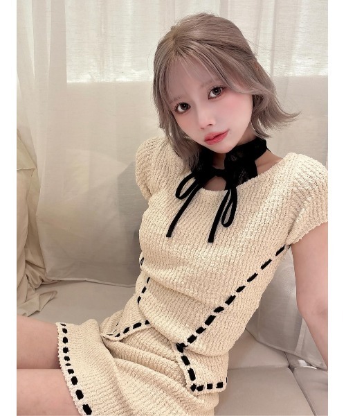 Darich（ダーリッチ） セットアップ ステッチデザインニット