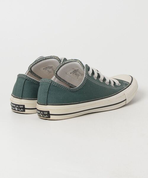 「CONVERSE」 ローカットスニーカー 24.5cm グリーン レディース