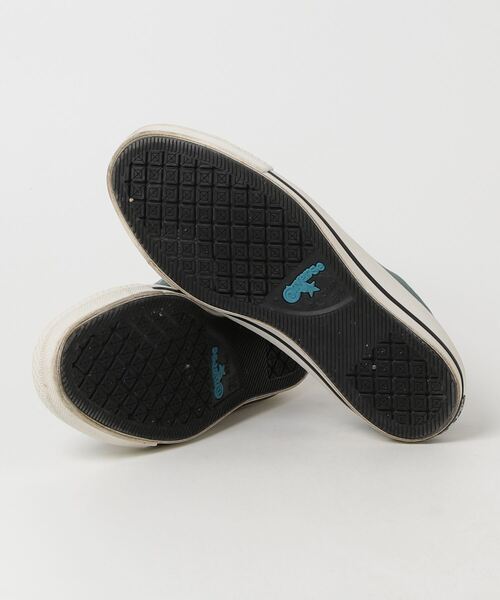 「CONVERSE」 ローカットスニーカー 24.5cm グリーン レディース
