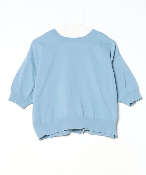 「DISCOAT」 半袖ニット FREE ブルー レディース_画像2