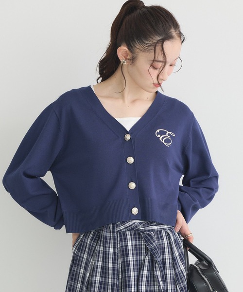 新品未使用✨シースルー刺繍カーディガン　フリーサイズ earth music&ecology（アース ミュージック＆エコロジー