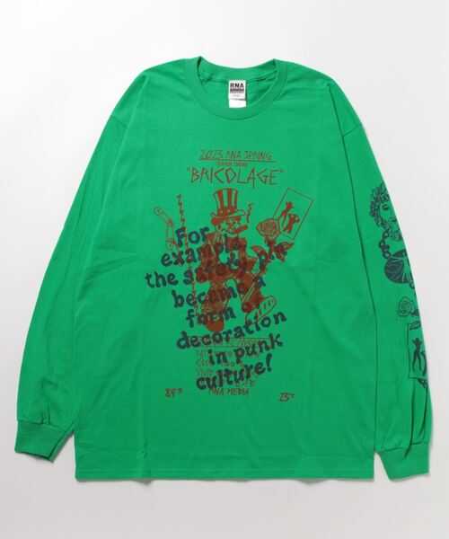 「RNA」 長袖カットソー MEDIUM グリーン レディース