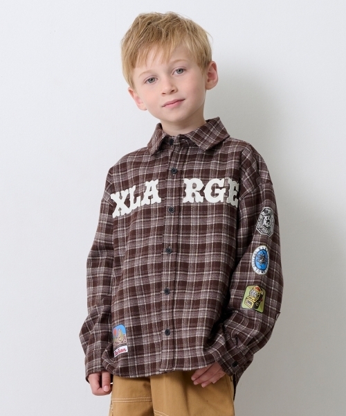 XLARGE KIDS（エクストララージ キッズ） ブラウス シャツ パッチロゴ