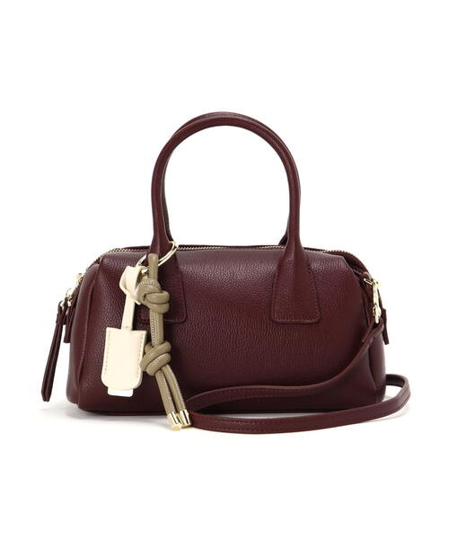 【未使用保管品】バーバリー ボストンバッグ TBモノグラム チャーム 大容量 茶 NATURAL BEAUTY BASIC（ナチュラルビューティーベーシック） ボストン