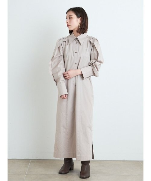 FRAY I.D（フレイ・アイディー） シャツワンピース 0 ベージュ  