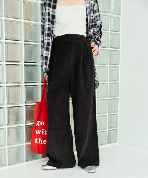 パンツ 限定展開　カット コーデュロイ パンツ レディース | FREAK'S STORE