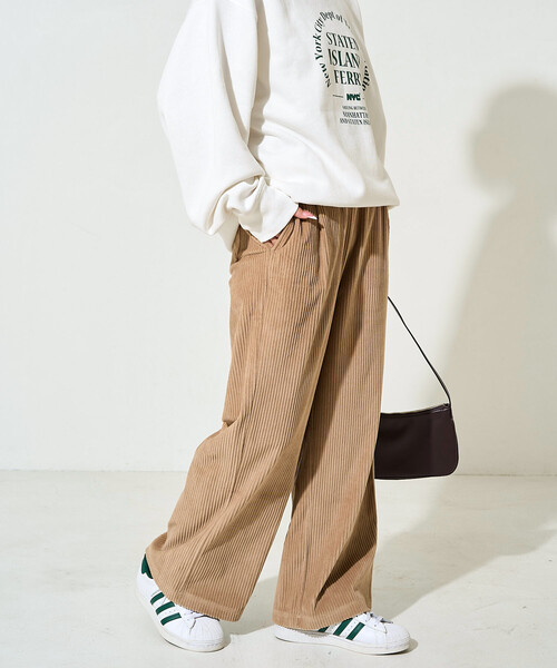パンツ 限定展開　カット コーデュロイ パンツ レディース | FREAK'S STORE | 16