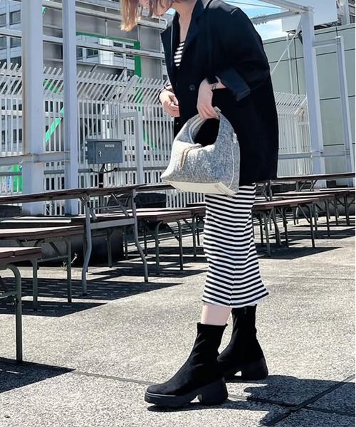 diana（プラスダイアナ） ブーツ 「軽量」厚底ストレッチショート