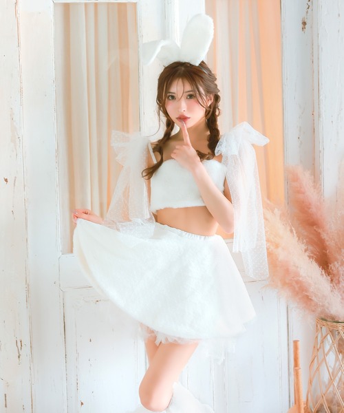 Tika（ティカ） コスプレ コスプレ かわいい バニー もこもこ ドット