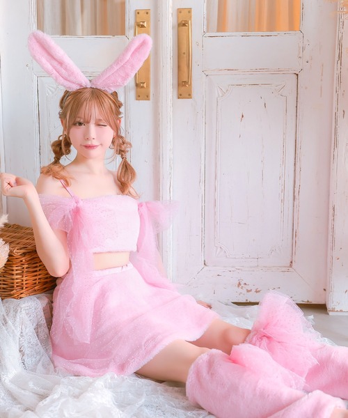 Tika（ティカ） コスプレ コスプレ かわいい バニー もこもこ ドット