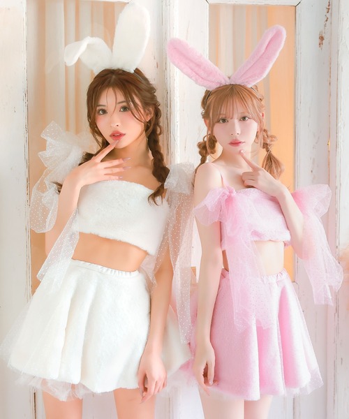 Tika（ティカ） コスプレ コスプレ かわいい バニー もこもこ ドット