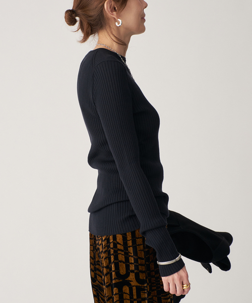 VERMEIL par iena SLOWOOL Rib クルーPO イエナ VERMEIL par iena - VERMEIL par iena SLOWOOL Rib クルーPO イエナの