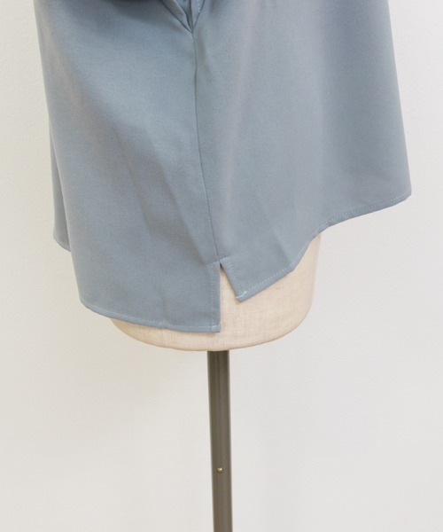 「CLETTE」 半袖ブラウス 3L ブルー レディース_画像9