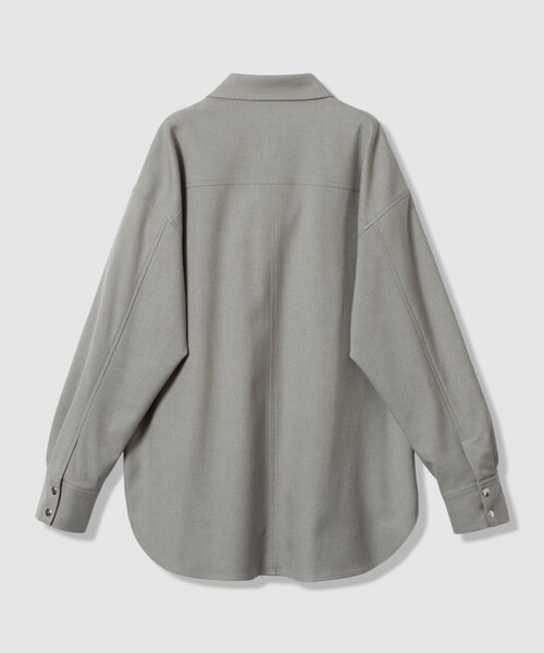専用新品同様2025昨年アルアバイル　サキソニーC POシャツ　定価27500円 allureville（アルアバイル） ブラウス シャツ サキソニーCPOシャツ