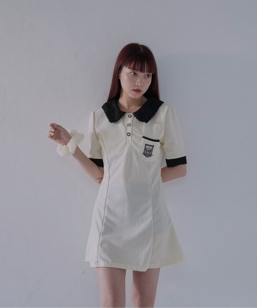 「Uenui」 半袖ワンピース L ホワイト レディース_画像8