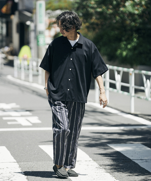「JOURNAL STANDARD relume」 半袖シャツ LARGE ベージュ メンズ_画像3