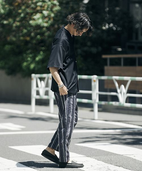 「JOURNAL STANDARD relume」 半袖シャツ LARGE ベージュ メンズ_画像4
