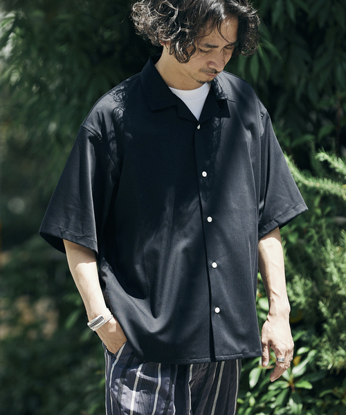 「JOURNAL STANDARD relume」 半袖シャツ LARGE ベージュ メンズ_画像6