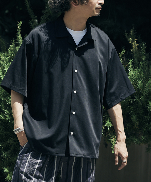 「JOURNAL STANDARD relume」 半袖シャツ LARGE ベージュ メンズ_画像7