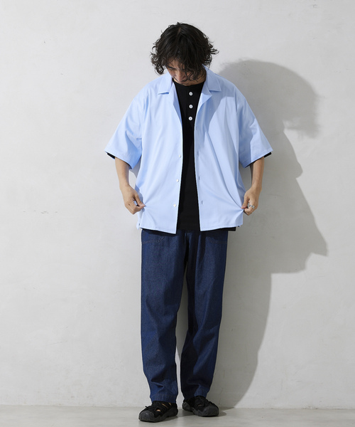 「JOURNAL STANDARD relume」 半袖シャツ LARGE ベージュ メンズ_画像10
