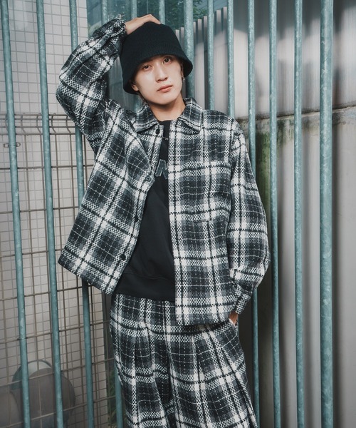 improves（インプローブス） カバーオール ビッグシルエット チェック