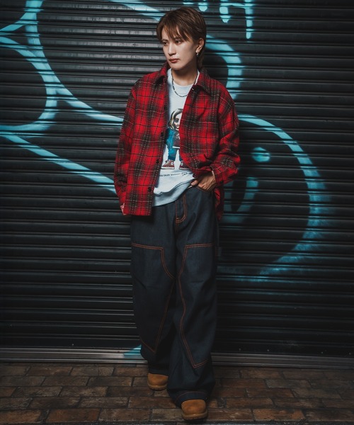 improves（インプローブス） カバーオール ビッグシルエット チェック