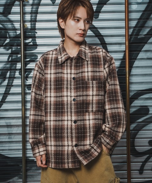 improves（インプローブス） カバーオール ビッグシルエット チェック