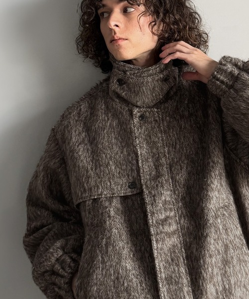 Classical Origin ブルゾン アウター シャギーファー素材2way襟