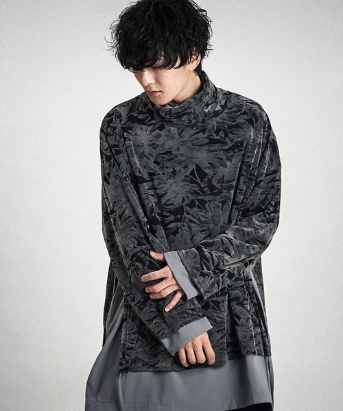 小*治様 NO ID ドレープ レイヤード オフタートル カットソー ノーアイデ NO ID.（ノーアイディー） セーター ニット 「NO ID.」Layered