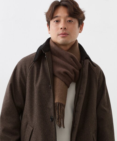 THE SHOP TK マフラー ウールリバーシブルマフラー メンズ : ZOZOTOWN