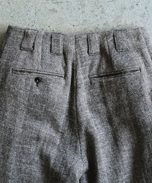 LIDnM（リドム） スラックス WOOL LINEN OXFORD BAGS メンズ