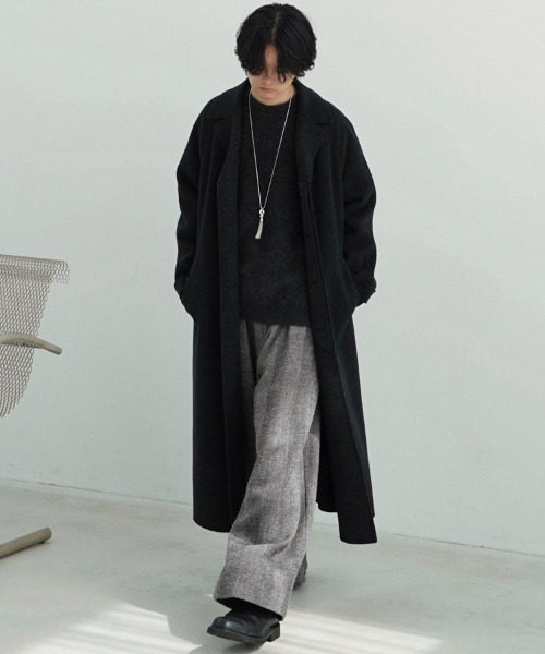 LIDnM（リドム） スラックス WOOL LINEN OXFORD BAGS メンズ