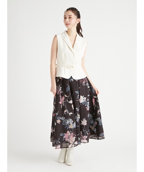 CELFORDブラック38 中古・古着通販】CELFORD (セルフォード) シアーフレアスカート