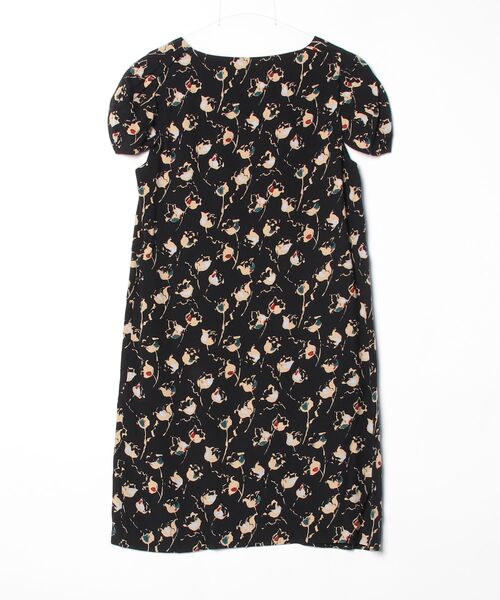 「AMBALI」 半袖ワンピース 38 ブラック レディース_画像2