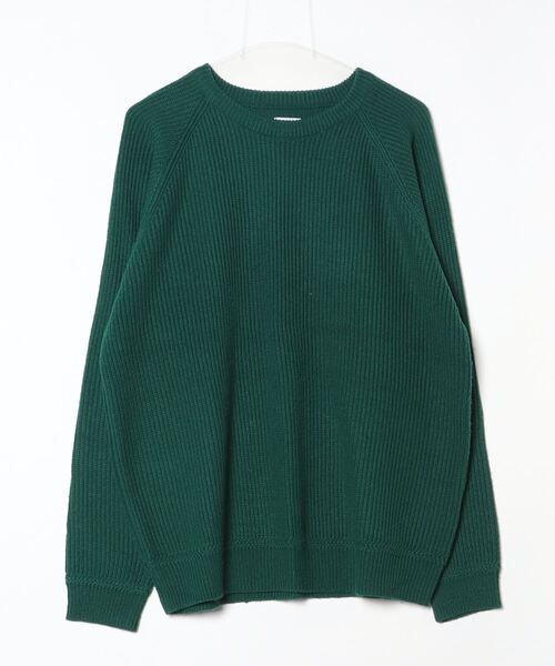 coen（コーエン） 長袖ニット LARGE ダークグリーン メンズ : ZOZOTOWN