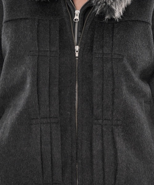 wish for ever ファージャケット ブラック WISH FOR EVER ファージャケット ブラック - メルカリ